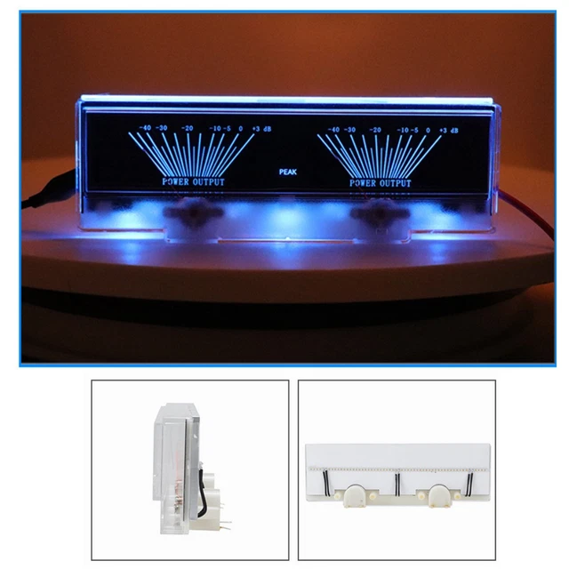POWER AMPLIFIER PANEL Dual Analog VU Meter Audio Level dB Meter With