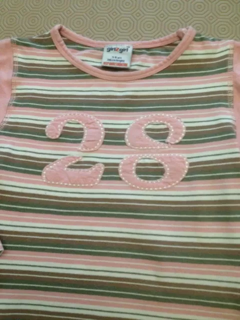 Girls Long Sleeved Top From Girl2Girl Age 5-6 Years  Ex Cond
