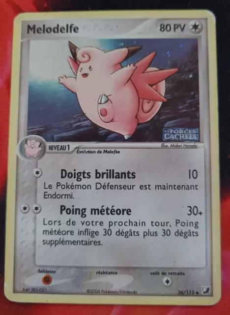 Pokemon - Melodelfe Holo Reverse 36/115 - Ex Forces Cachées - Français Fr