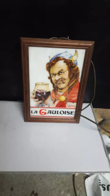 Rare Lanterne Publicitaire Biere La Gauloise   43X30Cm