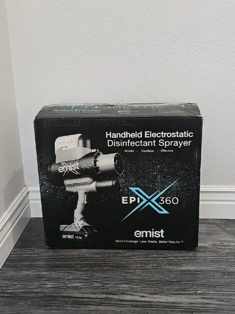 EMist EPIX360 TruElectrostatic Disinfectant Sprayer Bundle w Case & Extras ~ IOB