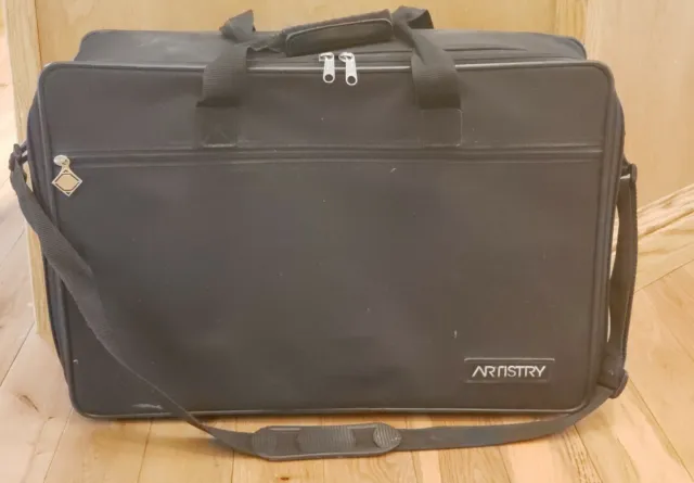 Amway Artistry Carrying Travel Case Storage Scrapbooking Crafts Organizing Black