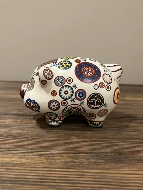 Vintage Mexican Folk Art Piggy Bank