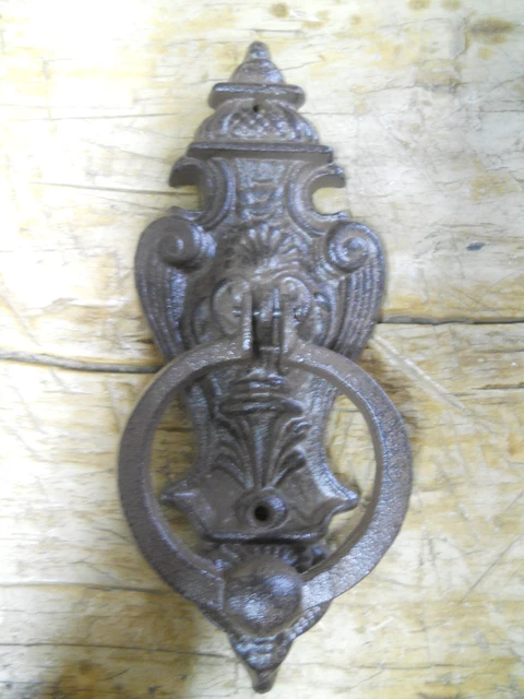 Cast Iron Antique Style VICTORIAN Door Knocker Brown Finish