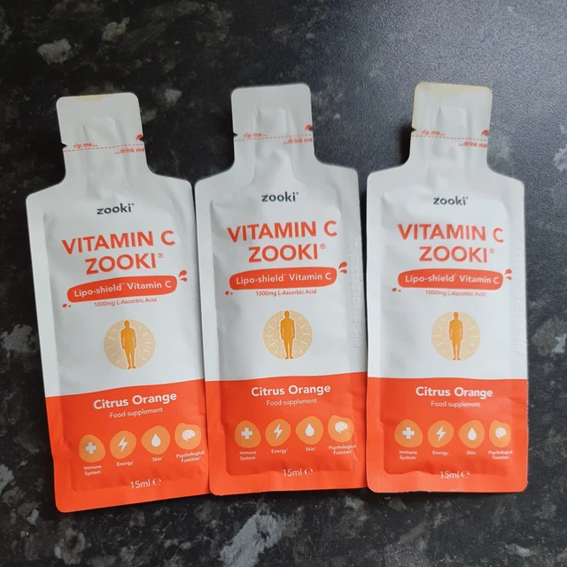 YOUR ZOOKI LIPOSOMAL Vitamin C LAscorbic Acid 1000mg 15ml Pack of 5