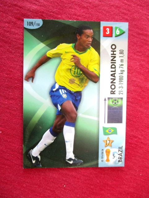 Carte Panini GOAAAL Coupe Du Monde 2006 – Ronaldinho Brésil #109 – Allemagne – Autocollant NEUF