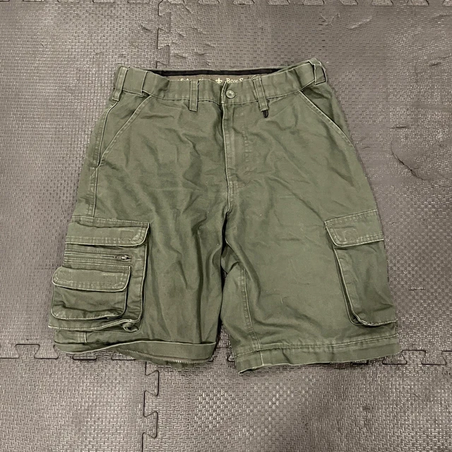 Boy Scouts Shorts Uniform Green Canvas  Youth Size 14  Waist 25”