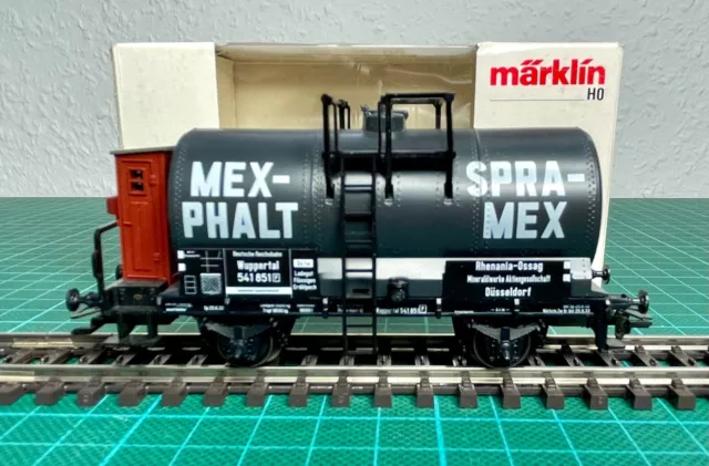 MÄRKLIN H0 4871 Kesselwagen MEX PHALT  Brhs  DR, Epoche 2, Nichtraucher Haushalt