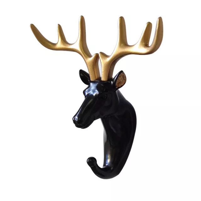 Wall Mounted Animal Head Rack Coat Cap Wall Hanger Horse Elephant Hook M`