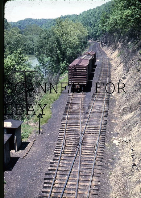 May 1963 SAL Box Car Dundin West Virginia KODACHROME PHOTO SLIDE-Railroad