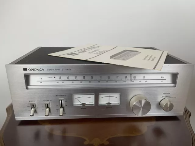 Sharp Optonica ST 1515 Stereo Tuner Radio Vintage With Original Manual 1970s