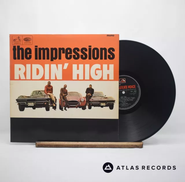 The Impressions Ridin' High Mono First Press LP Album Vinyl Record - VG+/EX 2