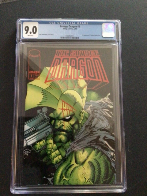 Image comics The Savage Dragon #1 6/93 CGC graded 9.0 EricLarson art+story