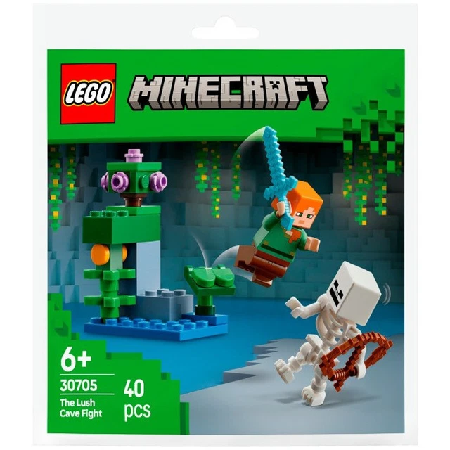 LEGO MINECRAFT THE Luxuriante Cave Combat Papier Sac 30705 (Scellé) EUR ...