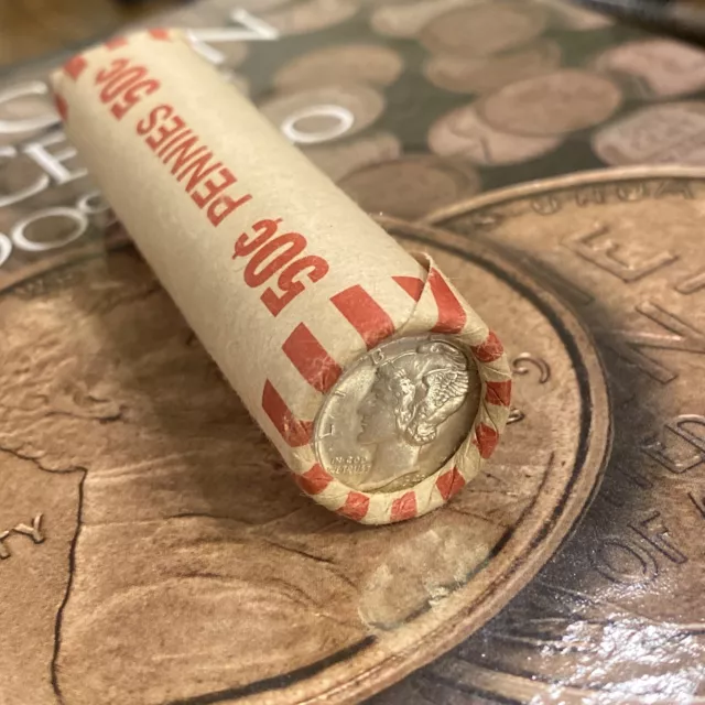 Wheat Cent Roll, Plus A Mercury Dime Ender! 1909-1958 “wheaties” Search Is On!!!