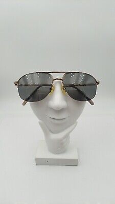 Vintage Silver Dollar TC785 Brown Gold Titanium Pilot Sunglasses FRAMES ONLY