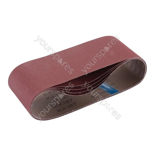 Draper Cloth Sanding Belt, 100 x 610mm, 180 Grit (Pack of 5)