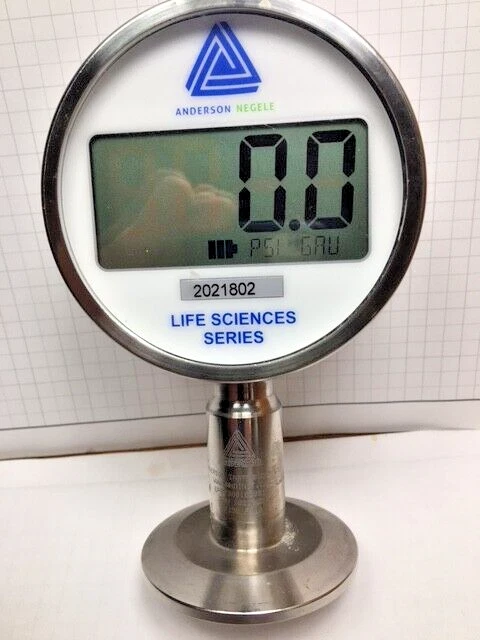 Anderson Negele EP073G01000511, 150 psi, 316 SS, Digital Pressure Gauge, 2" Tri