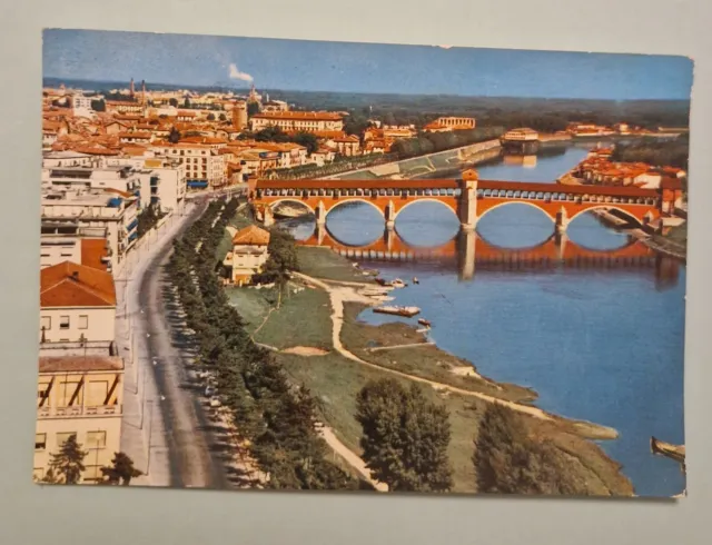 Cartolina Illustrata a Colori Viaggiata Italia Anni 60. Pavia.
