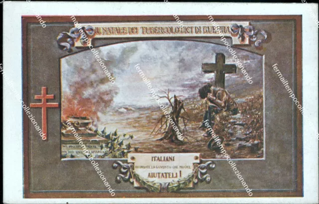 bz126 cartolina militare natale dei tubercolotici di guerra  www1 prima guerra