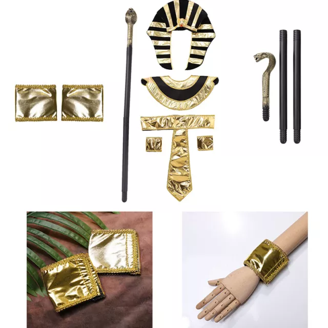 Party Props Egyptian Pharaoh Costumes Accessory Halloween Adult cosplay Luxury