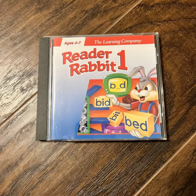 The Learning Company Reader Rabbit 1, 1996 Rare Vintage