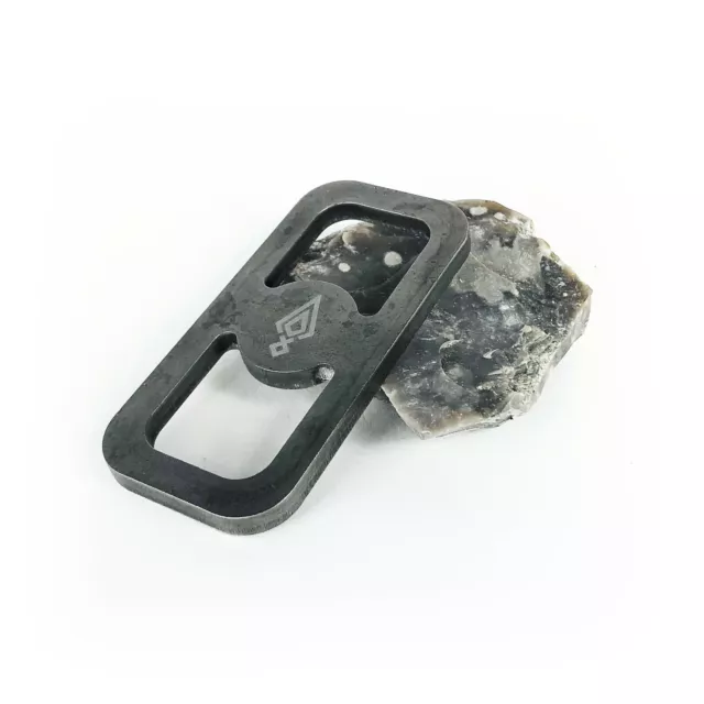 Flint & Steel Fire Starter Carbon Striker Bearing Block Survival Camping Scraper