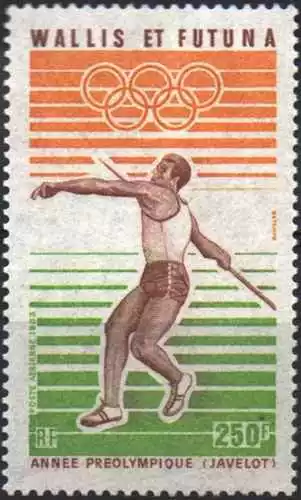 Timbre Sports JO Athlétisme Wallis et Futuna PA126 ** (49042AN)