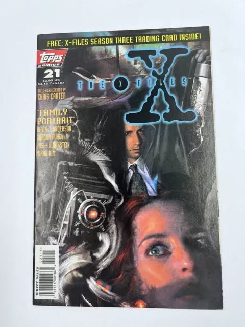 X-Files #21 1996 VF+ Topps Comics "Family Portrait" Dana Scully Fox Mulder