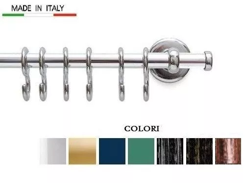 Tubo portamestoli barra cucina sottopensile cromo oro cm 60 o 100 con accessori.