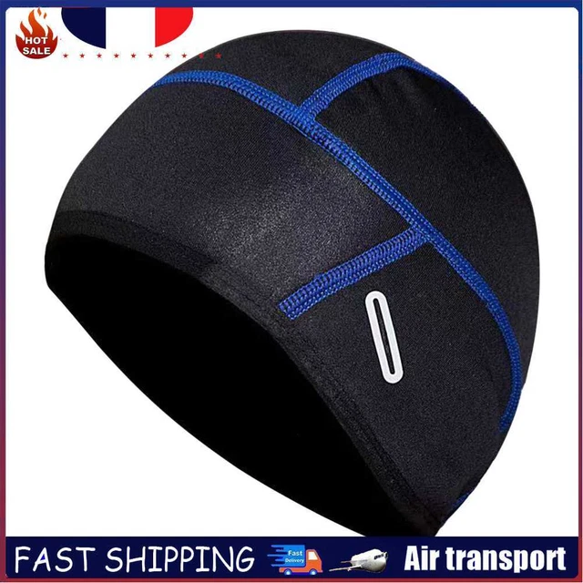 Winter Windproof Cycling Cap Warm Fleece Bicycle Riding Beanie Hat (Blue)