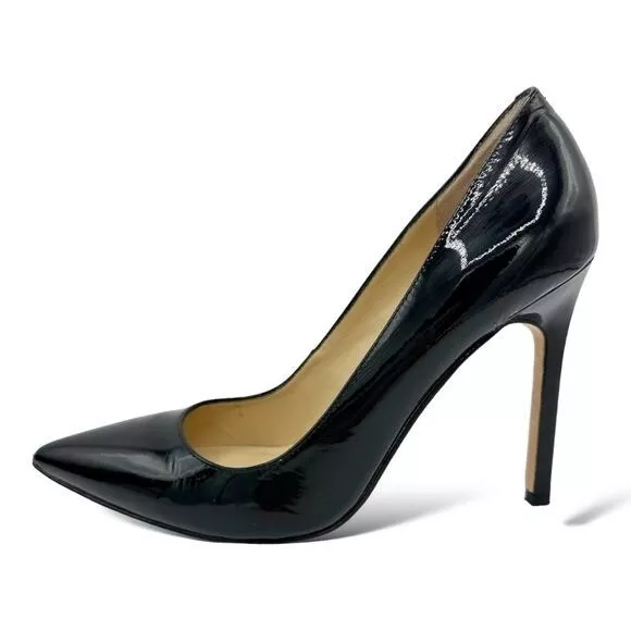 Ivanka Trump Black Carra Patent Pointed-Toe Stiletto Pump Sz 7M