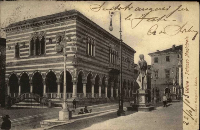 Udine Italien Italia AK 1903 Palazzo Municipale Rathaus Palast Behörde Gebäude