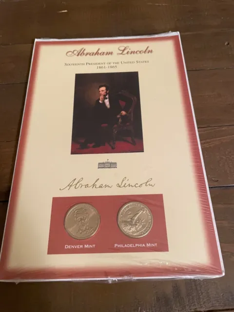 Abraham Lincoln- (2)  US Golden Dollar- Philadelphia & Denver Mint