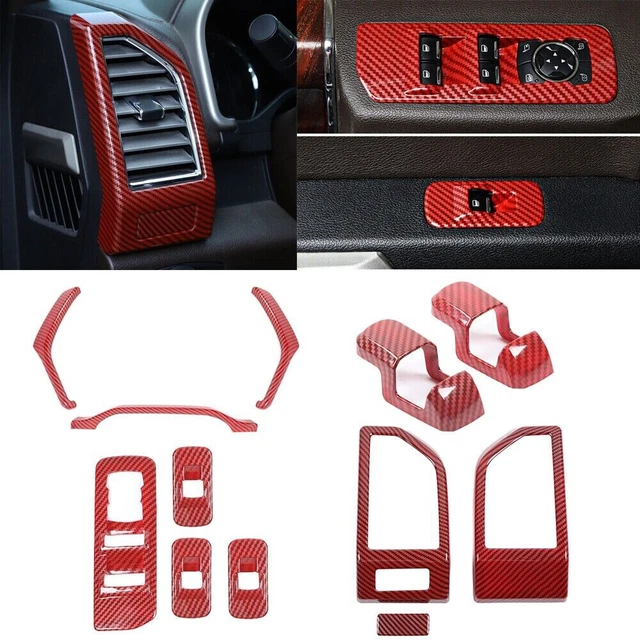 11PC INTERIOR CENTER Console Trim Cover Dashboard Bezels Kit for Ford