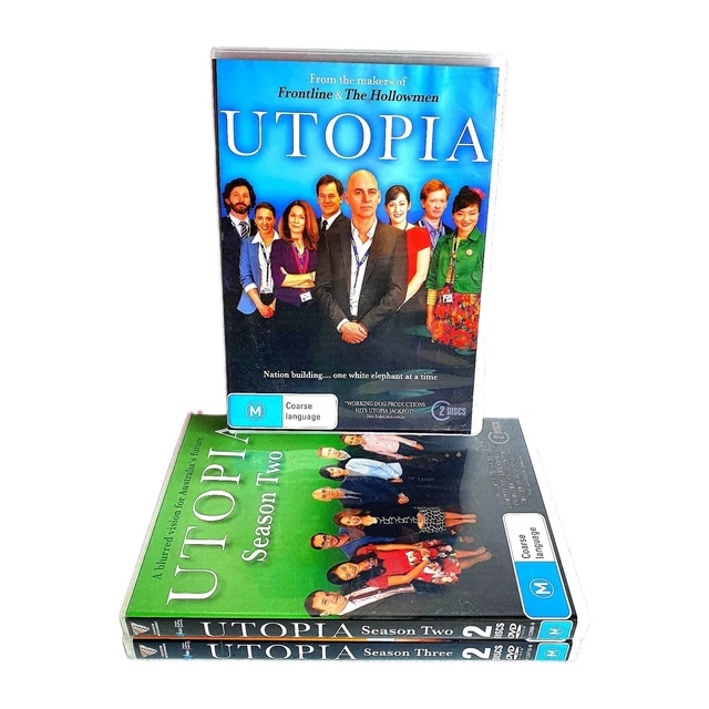 UTOPIA COMPLETE SERIES Seasons 1-3 DVD Aussie Comedy Gift Set, Region 4 ...