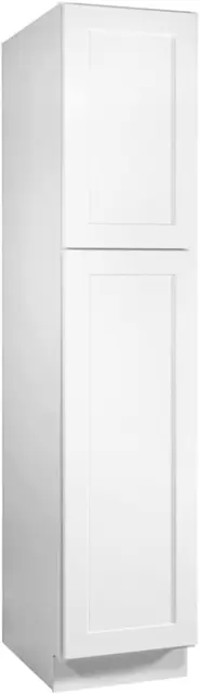 Brookings 18-Inch Pantry Cabinet, White Shaker