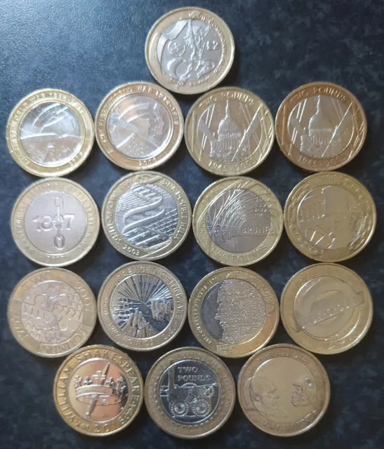£2 RARE Circulated Coins x16 England Commonwealth Games and More