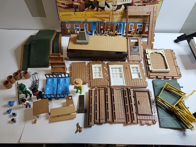 PLAYMOBIL WESTERN SAMMLUNG Silver Ranch Farm mit viel Zubehör im Set 1 EUR 69,99 - DE