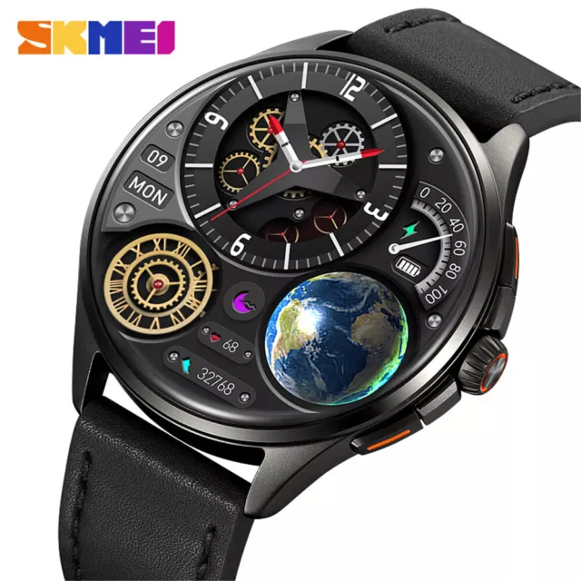 Orologio Sportivo SKMEI Uomo Bluetooth Chiamata Calorie Frequenza Cuore Tracker Sonno Smartwatch