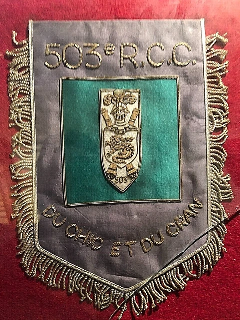 FANION MILITAIRE CANETI 503e R.C.C du chic et du cran EUR 100,00 ...