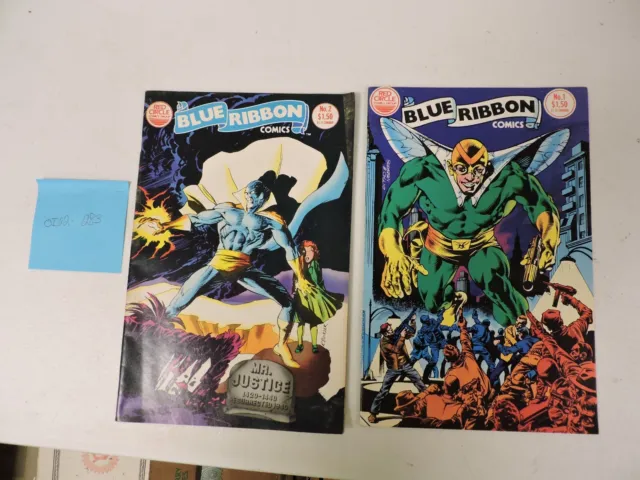 2 Blue Ribbon Comics 1983 #1 The Fly and #2 Mr. Justice