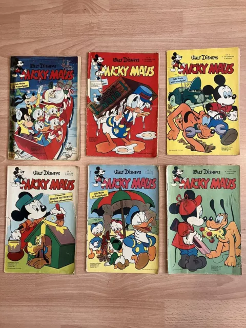 MICKY MAUS Comics 1958 - 1965 MICKEY MOUSE german Comichefte 35x 50er 60er 3