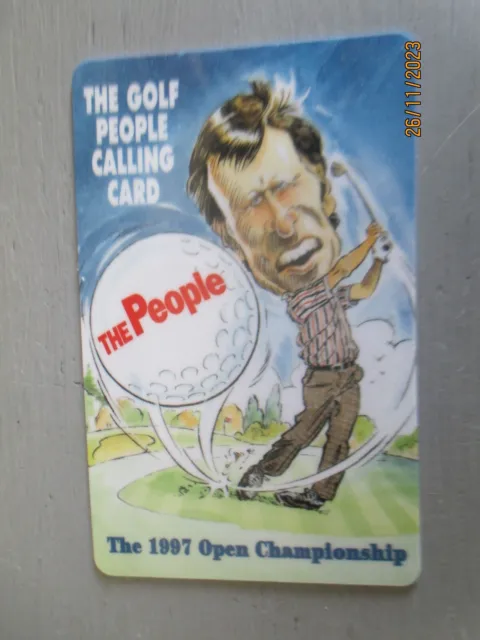 Golf; 1997 Open Championship Telephone Card Issued By ' The People' Newspaper