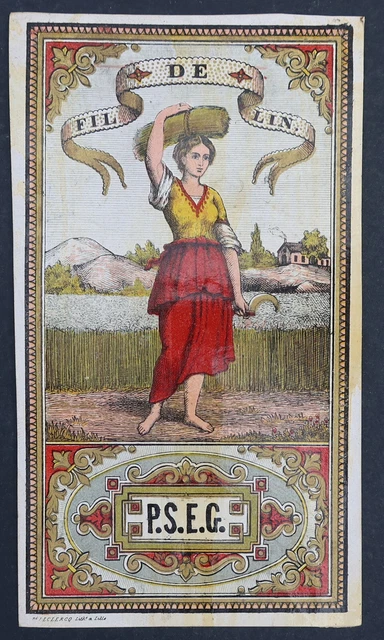 Label 1870 Eccentric Pâté Clown circus circus old label