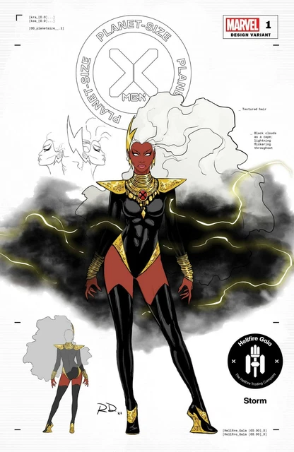 Planet Size X-Men 1 1:50 Russell Dauterman Storm Design Variant Nm
