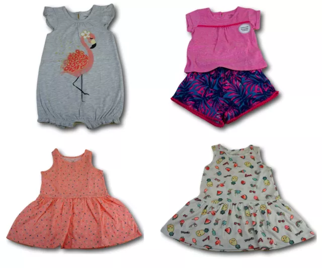 Diverse Kinderkleidung Auswahl Shorts Bodyset Strampler Kleid Kurzhose Shirt NEU