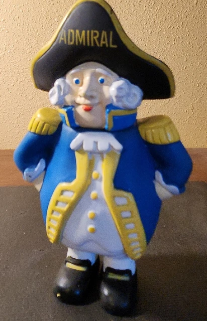 Vintage ADMIRAL APPLIANCE Mascot Advertising/Promotional Vinyl Coin Bank