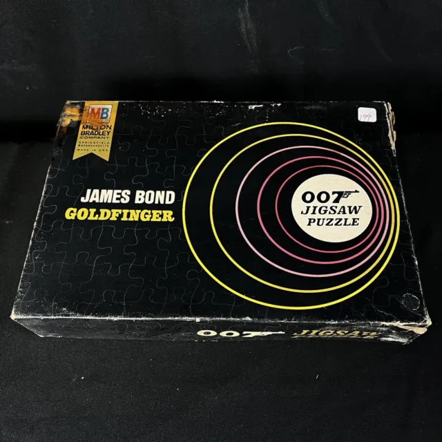 RARE HTF 1965 JAMES BOND 007- GOLDFINGER 2 Sided 1000 Pc PUZZLE ...