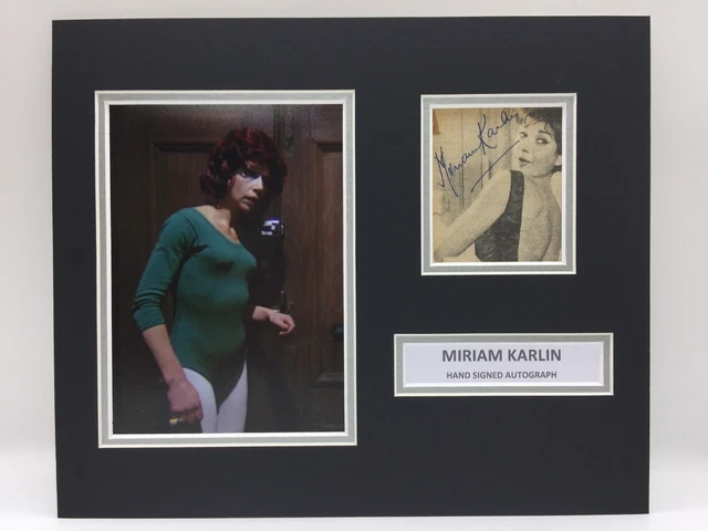 RARE Miriam Karlin A Clockwork Orange Signed Photo Display + COA AUTOGRAPH